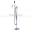 Floor standing free Brass bathtub faucet set bathroom brass chrome plated upc tap with hand shower set
