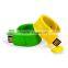 Hot selling silicone wristband pen drive with logo