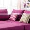 High Quality l Shape Sofa Cum Bed Rosy Fabric Sofa Bed