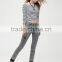 High quality ladies fashionable and good shape slim jean printed jeggings super elastic