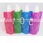 Ultra-durable BPA-Free polymer sports Compact Reusable And Foldable Flask with handle BPA FREE