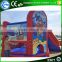 Top quality wholesalers kids size inflatable bouncy castle with small slide for sale