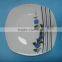 daily use ceramic porcelain dishes plate with flower design