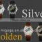 Policemen's leather band watch 2 see through window large skeleton mechanical wrist watch