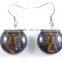 2015 High Quality Handmade Round Amber Earrings Wholesale