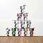Customized Top value animal pvc wall sticker pony sticker home decoration