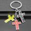 Hot selling SW17049 Promotional Gifts metal cross keychain/