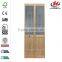 JHK- G15 Teak Wood With Glass Carved Solid Wood Onitek Bi-fold Door