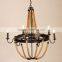 Handmade The Preparation Hemp Rope Vintage Style Rope 6-Arm Chandelier Light