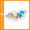 PGHD0339 MUB Best price korean gold crystal hair clips elegant metal butterfly crystal hair clip