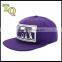 custom purple embroidery patch hat 100% cotton material baseball caps