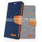 Canvas Diary Mobile Phone Cover Case With Card Slot For Iphone 6 Plus