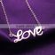 Valentine day gift eternal letter love pendant necklace for girlfriend