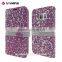 IVYMAX High Quality Luxury Rock Crystal Rhinestone PU Leather Diamond Wallet Case Flip Cover For Samsung Galaxy S7/G930