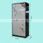 Painting White Double Door cheap steel almirah cabinet with safe lock