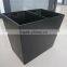 Faux leather two-section-waste bin with metal inserts, Hotel waste bin