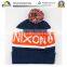 2015 Fashion Thick embroidered beanie hat knitting pattern