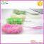 Big size Plastic long hand PE mesh sponge back bath body brush