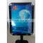 stable aluminum clip frame black poster menu stand