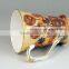 Lead Free gold rim ceramic enamel mug, coffee mug, beer mug