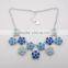 Jewelry Sets 11 Pieces Alloy Flowers Combine Inlay Resin Stones Necklace And Earring Set