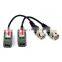 Hot selling High quality Long-distance black Color Passive CCTV video balun Anti-jamming video balun with rj45 YJS-202P