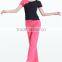 100% Bamboo White Basic design Womens Yoga Clothing Top and pants sets