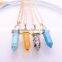 <<<2016 New Necklace Selling Six Natural Stone Pendant Chain Pendant Jewelry Accessories Women Necklaces & Pendants/