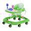 2015 baby walker with big wheels music box can put the plush handle and europe canopy