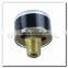 High quality 25mm back connection small face inch pressure gauge