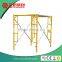 Painted standard frame system scaffolding for construction