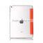 Shinny 3 folders transparent back pc smart tablet leather case for iPad mini 4