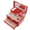 Branded newest leather red jewelry box