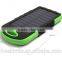 Manufacturer china,8000mAh fast charging mobile solar charger with led light