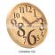 10 inch hollowing numbers modern decor wood carved clock (10W58NA-204)