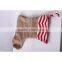 Wholesale Burlap Christmas stocking