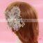 Elegant Luxury Handmade Crystal Pearls Rhinestones Wedding Hair Clip Headpiece Bridal Headband Hair accessorie