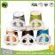 Wholesale Disposable Colorful Printed Paper Cups With Handle 7oz