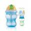 Baby water bottle large volume drinking cup with straw
