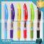 Bottom price most popular logo multi color plastic ballpoint pen