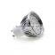 4w 220v 350lm 3000k gu10 led spotlight black color housing integrated lens