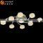 Crystal Sand Pendant Light Acrylic Crystal Chandelier Decoration Chandelier Lamp OXD9068-5+9W