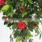 small artificial decorative camellia flower trees wood trunk wholesale