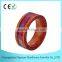 Wholesale Alibaba Wood Finger Ring with Pink Camouflage Inlay, Wooden Finger Ring