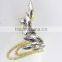 Female Leaf Glass Stone Earring