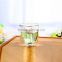 200ml small clear double wall glass bottle for tea N6023