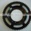 black color and painted 56T 11H ATV motorcycle sprocket gear with stainless steel material