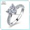 Hot sale heart shaped zircon ring set