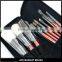 10 pcs cosmetic brush kit foundation brush set makeup brushes pu leather bag