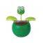 Custom printing flip flap plastic dancing solar flower pot
